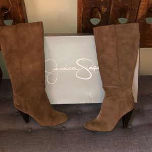 Jessica Simpson brown Suede heeled boots